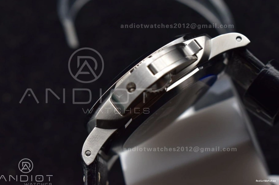 Edition Leather  on Strap Best SportInspired 1:1 VSF 980 Black Black Dial PAM1312 P. 1225